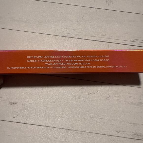 Jeffree Star Supreme Gloss Lip Gloss Orange County Full Pigment 0.17 oz New - Picture 3 of 7